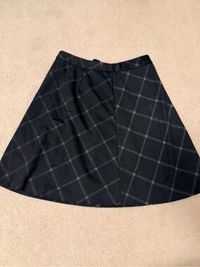 Mario Serrani A-Line Skirt in Black Size Medium